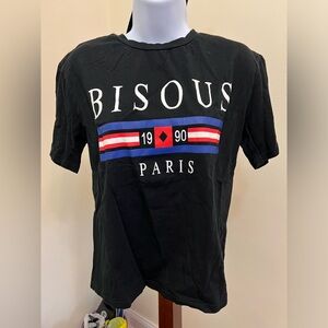 Shein Bisous tee (Size SMALL)